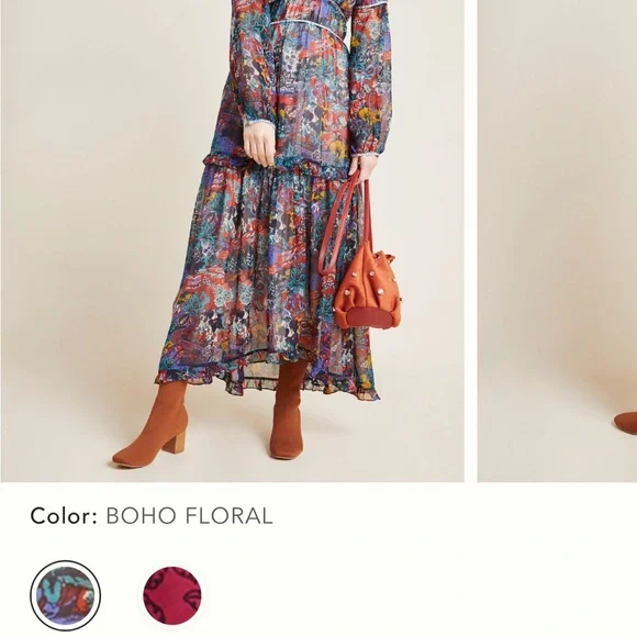 Maeve Annabella Maxi Dress Anthropologie NWOT 4P - Picture 7 of 15